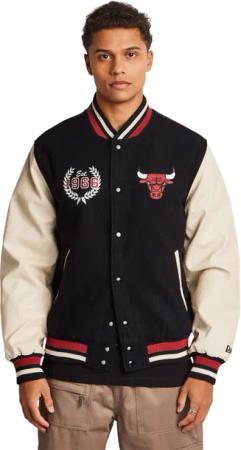 New Era NBA Herren Jacken - Schwarz - Größe L - Wolle