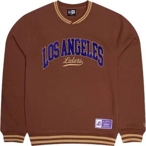New Era NBA Los Angeles Lakers Letterman Classic Sweatshirt Braun