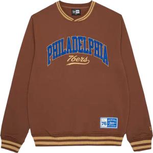 New Era NBA Philadelphia 76ers Letterman Classic Sweatshirt Braun