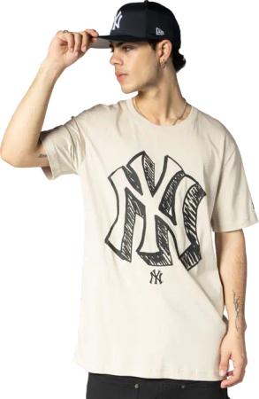 New Era New York Yankees T-shirt Beige