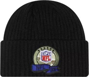 New Era NFL Logo Salute To Service Beanie Schwarz