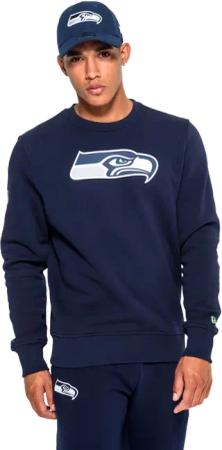 New Era Seattle Seahawks Logo Sweatshirt Blau