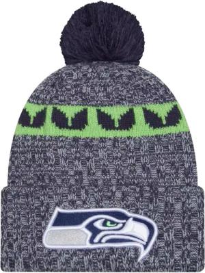 New Era Seattle Seahawks Sideline Knit Beanie Blau