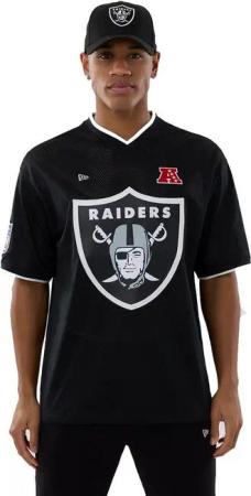 New Era T-Shirt Mesh Oversized NFL Las Vegas Raiders Logo