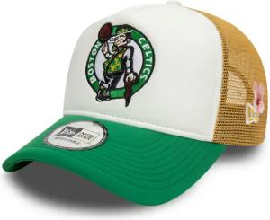 New Era Trucker Cap 9Forty A-Frame Flower Boston Celtics Patch Cap - Grün/Weiß/Gold