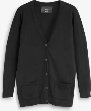 Next Strickjacke Lange Strickjacke mit V-Ausschnitt (1-tlg)