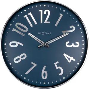 NEXTIME Wanduhr 3288 (geräuschlose Wanduhr aus Metall)