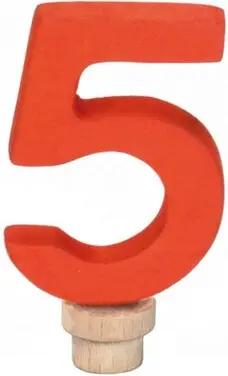 NIC 522965 Geburtstags-Ziffer 5 aus Holz