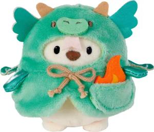 Nici Kuscheltier mymochi, Eisbär Snono 8 cm mit Flamme und Drachenkostüm (Set), in Geschenkbox