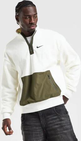 Nike 1/4 Zip Polar Fleece - Herren, Weiss