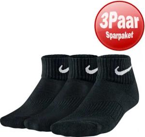 Nike 3erPack Yth Ctn Cush Qtr W/Moist - (Gr. 23-27)