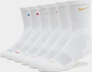 Nike 6er-Pack Everyday Cushioned Training Crew Socken - Damen, Weiss