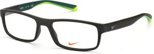 Nike 7090 010, inkl. Gläser, Rechteckige Brille, Herren