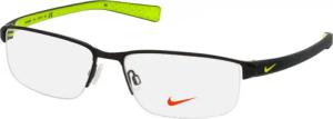 Nike 8098 015, inkl. Gläser, Rechteckige Brille, Herren