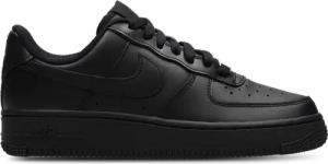 Nike Air Force Damen Sneaker - Schwarz - Größe 41 - Leder, Textil