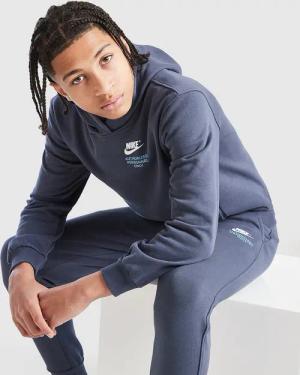 Nike Authorised Graphic Hoodie Kinder, Blau