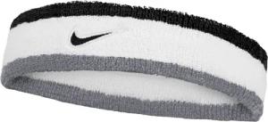 Nike - "Classic" Stirnband (Weiß/Grau)