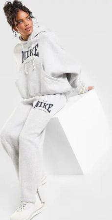 Nike Classics Graphic Phoenix Wide Leg Joggers - Damen, Grau