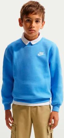 Nike Club Fleece Sweatshirt Kinder-hellblau in hellblau, Größe: M