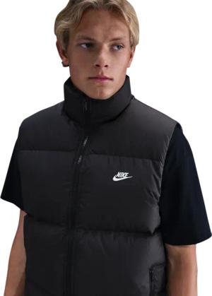 Nike Club Puffer Vest Herren Jacken - Schwarz - Größe S - Poly Woven