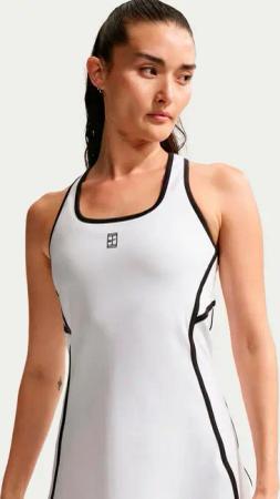 Nike Court Dri-Fit Advantage Kleid Damen-weiß in weiß