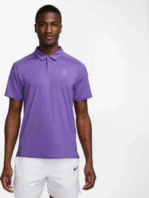 Nike Court Dri-Fit Advantage Polo Herren-Lila in lila, Größe: S