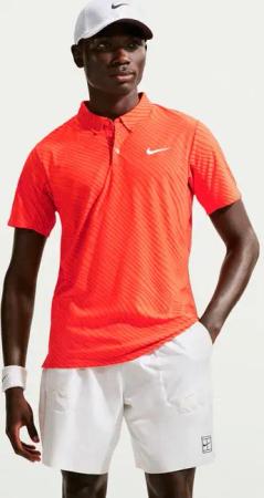Nike Court Dri-Fit Advantage Slam Polo Herren-orange in orange, Größe: S