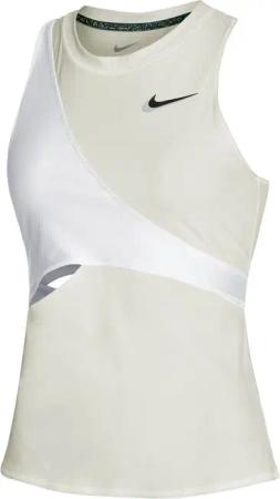 Nike Court Dri-Fit Slam NT PS Tank-Top Damen-Creme,Weiß in creme, Größe: XL