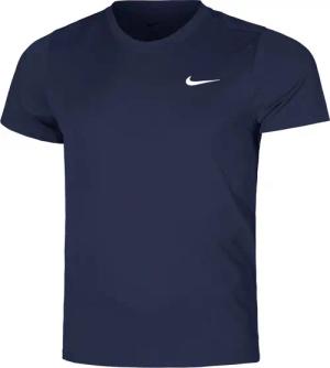 Nike Court Dry Victory T-Shirt Herren-Dunkelblau,Weiß in dunkelblau, Größe: S