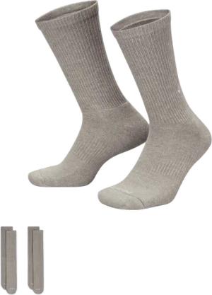 Nike Crew 2er Pack Socken Socken Grau