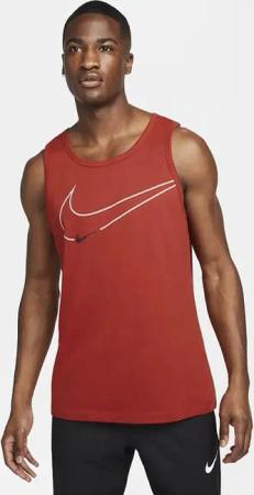 Nike Dri-FIT Herren Grafik-Trainings-Tank-Weste in Rot