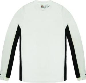 Nike Dri-Fit-Logo Langarm Shirt White Black Womens Training Top 260027 100