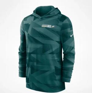 Nike Dri-Fit Nfl Philadelphia Eagles Grüne Pullover Männer Nebenhuterfeuchtigkeit NKD8 3JD