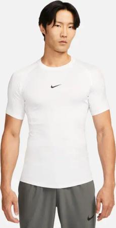 Nike Dri-Fit Pro Tight Fitness T-Shirt Herren-Weiß,Schwarz in weiß, Größe: S