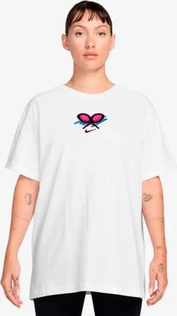 Nike Dri-Fit Slam Oversize T-Shirt Damen-weiß in weiß, Größe: M