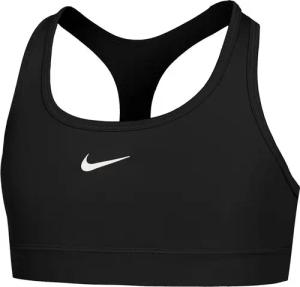 Nike Dri-Fit Swoosh Sport-BH Mädchen-Schwarz in schwarz, Größe: M