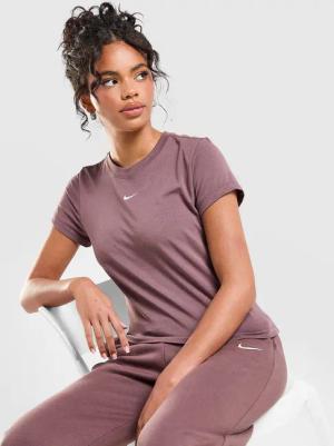 Nike Essential Sportswear Chill Knit T-Shirt - Damen, Lila