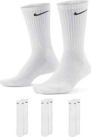 Nike Everyday Cushion Crew Trainingssocken, 3 Paar in Weiß