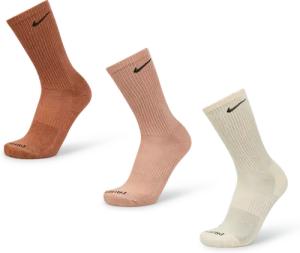 Nike Everyday Cushioned Crew 3 Pack Unisex Socken - Braun - Größe 42 - 46