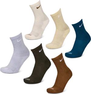 Nike Everyday Cushioned Crew 6 Pack Unisex Socken - Blau - Größe 34 - 38