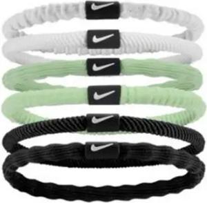 Nike - "Flex" Haarband(6er-Pack) (Weiß/Dampfgrün/Schwarz)
