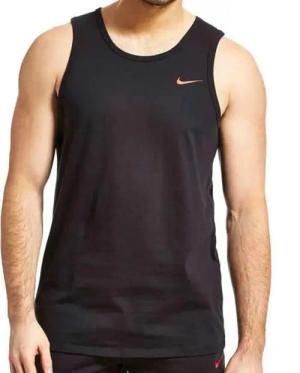 Nike Gestickter Swoosh Herren-Westen-Tank in Schwarz