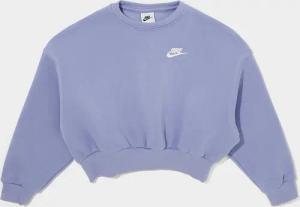 Nike Girls' Club Crop Crew Sweatshirt Junior, Lila