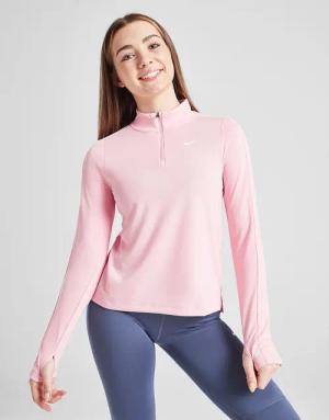 Nike Girls' Dri-FIT Long Sleeve 1/2 Zip Top Junior, Rosa