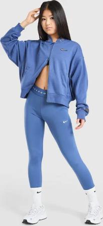 Nike Girls' Pro Sport Leggings Junior, Dunkelblau