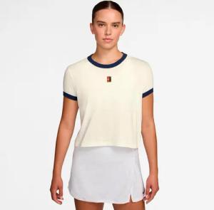 Nike Heritage T-Shirt Damen-creme, dunkelblau in creme, Größe: L