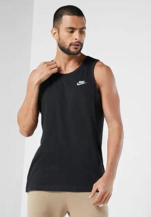 Nike Herren Athletic Gym Casual Vest Tank Top in Schwarz