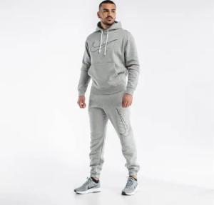 Nike Herren-Club-Trainingsanzug-Set in Grau