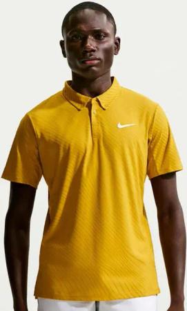 Nike Jannik Sinner Court Dri-Fit Advantage Slam Polo Herren-flieder in gelb, Größe: XXL
