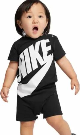 Nike Kids Futura Pelele 12 Months, Schwarz